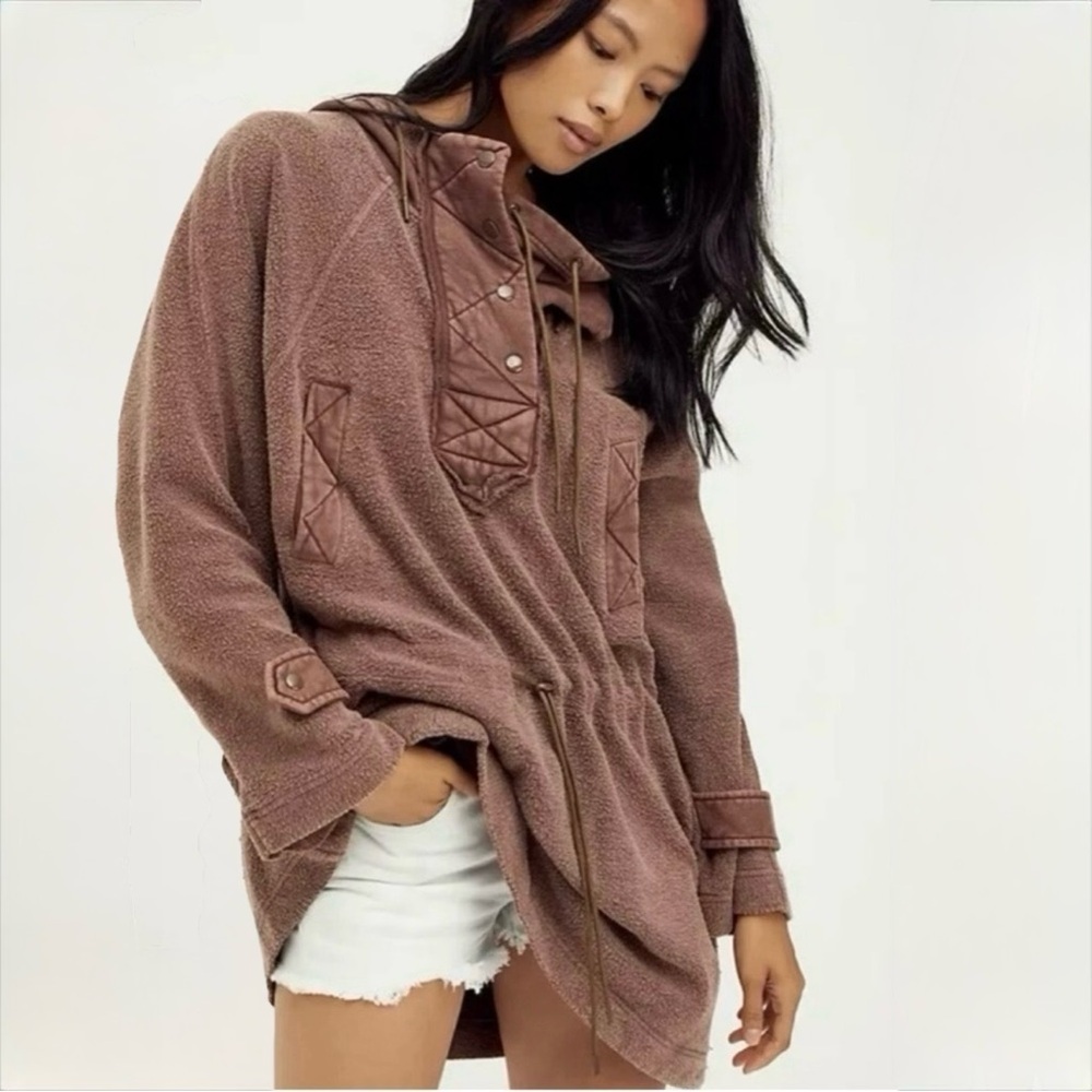 Free People Sadie Surplus Knit oversized hoodie NWT